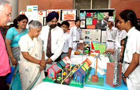 Chief Minister of Delhi Sheila Dikshit during the inauguration of North South East West Photo Exhibition at the British Council
