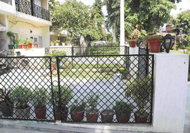 An encroachment outside a house in Sector 46, Chandigarh.