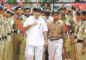 Delhi Power Minister Haroon Yusuf at the 300th Foundation Day function of Zakir Hussain College in the Capital