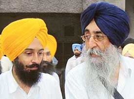 SAD (A) chief Simranjit Singh Mann soon after addressing a press conference in Bathinda on Friday.