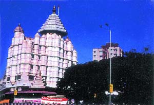 The Siddhivinayak temple in Mumbai