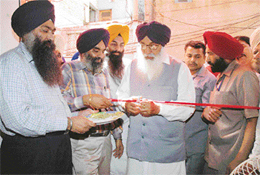 Former Chief Minister Parkash Singh Badal inaugurates Harpreet Kaur Memorial Homoeopathic Dispensary in Ludhiana 