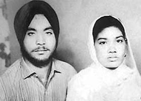 A file photo of BSF Constable Surjit Singh and Angrej Kaur
