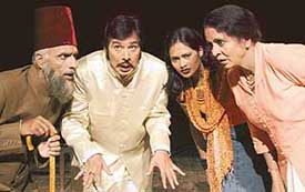 A scene from the play Salim Sherwani ki Shaadi which was staged at the Tagore Theatre, Chandigarh