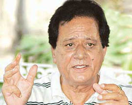 Mr Harmohan Dhawan, President of the Chandigarh Vikas Manch, addresses a press conference in Chandigarh on Friday.