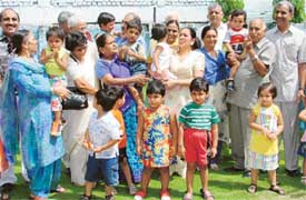 Students of Eurokids celebrate Grandparents Day on Friday