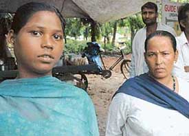 Phoolmati  with Kunti, who provided shelter to the young girl