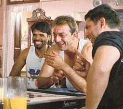 Vidhu Vinod Chopra has blocked the Munnabhai titles