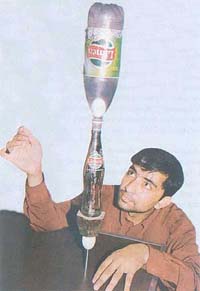 Pawan Kaileys name figures in the latest edition of The Limca Book of World Records for his feat of delicate balancing