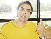 Anant Mahadevan talks about his passion for theatre in Chandigarh on Thursday 