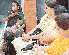 A section of participants during the inauguration of the first Delivery Hut at Ramgarh in Panchkula on Thursday. 