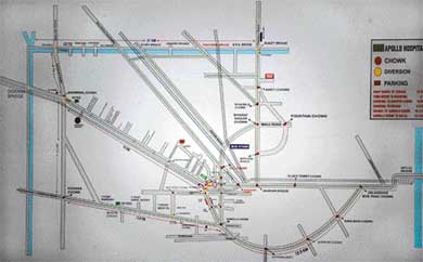 The route map for the Prime Ministers visit to Ludhiana