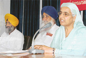 Ms Madanjit Kaur Sahota, Principal, M.T.S. College, gives details about the national integration camp starting from Saturday