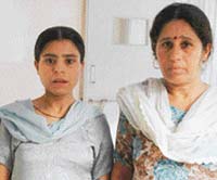 Mother and sister of Vajinder Dutt, a chronically mentally sick patient from Yamunanagar, who has been languishing after he was refused admission to both Agra and Amritsar mental health institutes.