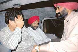 IOC Senior Terminal Manager Sunil Kumar Bisht in CBI custody in Ambala on Saturday. 