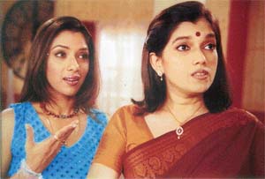Rupali Ganguli and Ratna Pathak Shah in Sarabhai vs Sarabhai