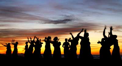 Dancers celebrate the 11th commemoration of the Maafa in New York on Saturday