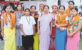 Students from Manipur at MTS College in Ludhiana