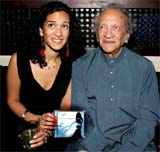 Sitar maestro Ravi Shankar and his daughter Anoushka Shankar
