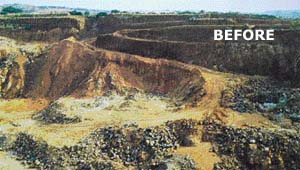 The barren Bhatti mines area