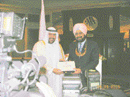 Randhir Singh received the Order of Merit Award from the Olympic Council of Asia in Guangzao, China, recently