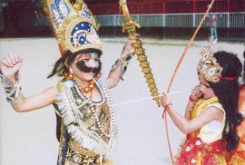 Dasehra celebrations in Shishu Niketan Model School