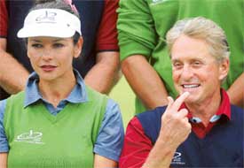 Catherine Zeta-Jones and Micheal Douglas