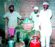 Brewers at work at an illicit till