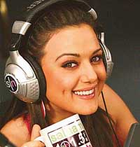 RADIO JOCKEYS: Preity Zinta played the role in Salaam Namaste and home-grown Punita Sawhney does it for real on the local FM.