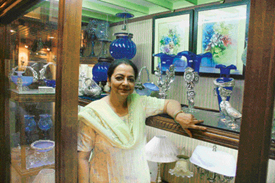 Mohina Sidhu with her artefacts. Photo: Pramod Pushkarnao