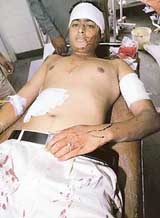 Sukhpreet Singh at the General Hospital, Sector 16, Chandigarh, on Friday
