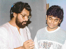 The singer with A R Rahman