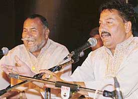Wadali brothers perform at Rock Garden in Chandigarh on Sunday