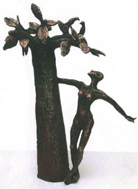 A sculpture by Dimpy Menon