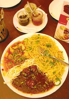 FINE FUSION: The food offered at the this new eating joint in town is Chinese but the concept is American