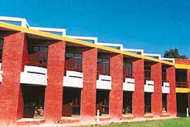 The exterior of the boys hostel in Mohal