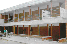 Two rules for booths: The double-storeyed booths constructed by the Chandigarh Administration.