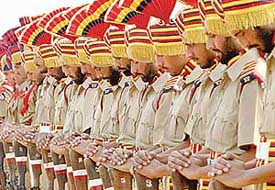 Cops pay homage to police martyrs during commemoration day in Chandigarh on Friday.