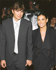 Ashton Kutcher and Demi Moore