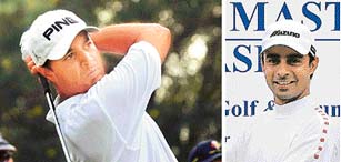 Past winners Arjun Atwal (left) and Jyoti Randhawa are among the favourites for the Indian Open