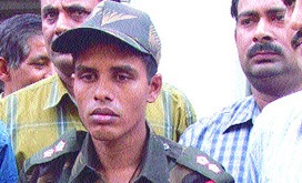 A Bangladeshi migrant, Gulam Mustafa Sheikh, in police custody for impersonating an Army officer in the Capital on Saturday