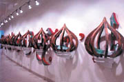 A recent sculpture of Riyas Komu