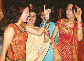 Girls dance to the latest tune at the WWICS annual day function