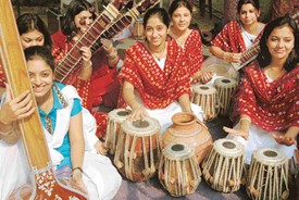 MCM College students participate in a youth festival held at Dev Samaj College