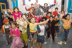 Students dance to latest Bollywood numbers to celebrate Divali in Ludhiana on Sunday