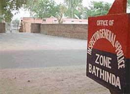 A view of the PWD rest house that acts as office-cum- residence of the IG in Bathinda