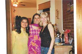 Rabia Tewari with friends at Diwali Party in New York