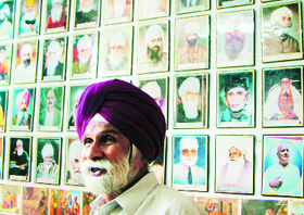 Abhinashi Singh at the museum in Jandiala Guru