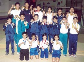 Young gymnasts of DAV College Gymnastic Coaching Centre, Sector 10, who have recently won a rich haul of medals
