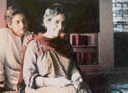 Amrita Pritam and Imroz together in their Hauz Khas home at Delhi in 1998